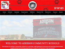 Tablet Screenshot of addisonschools.org